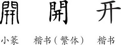 探究汉字之美——开字的笔顺解析