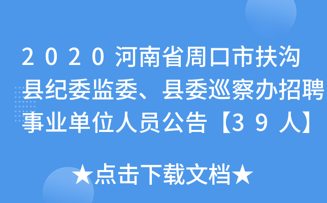 扶沟县财政局最新招聘信息全面解析